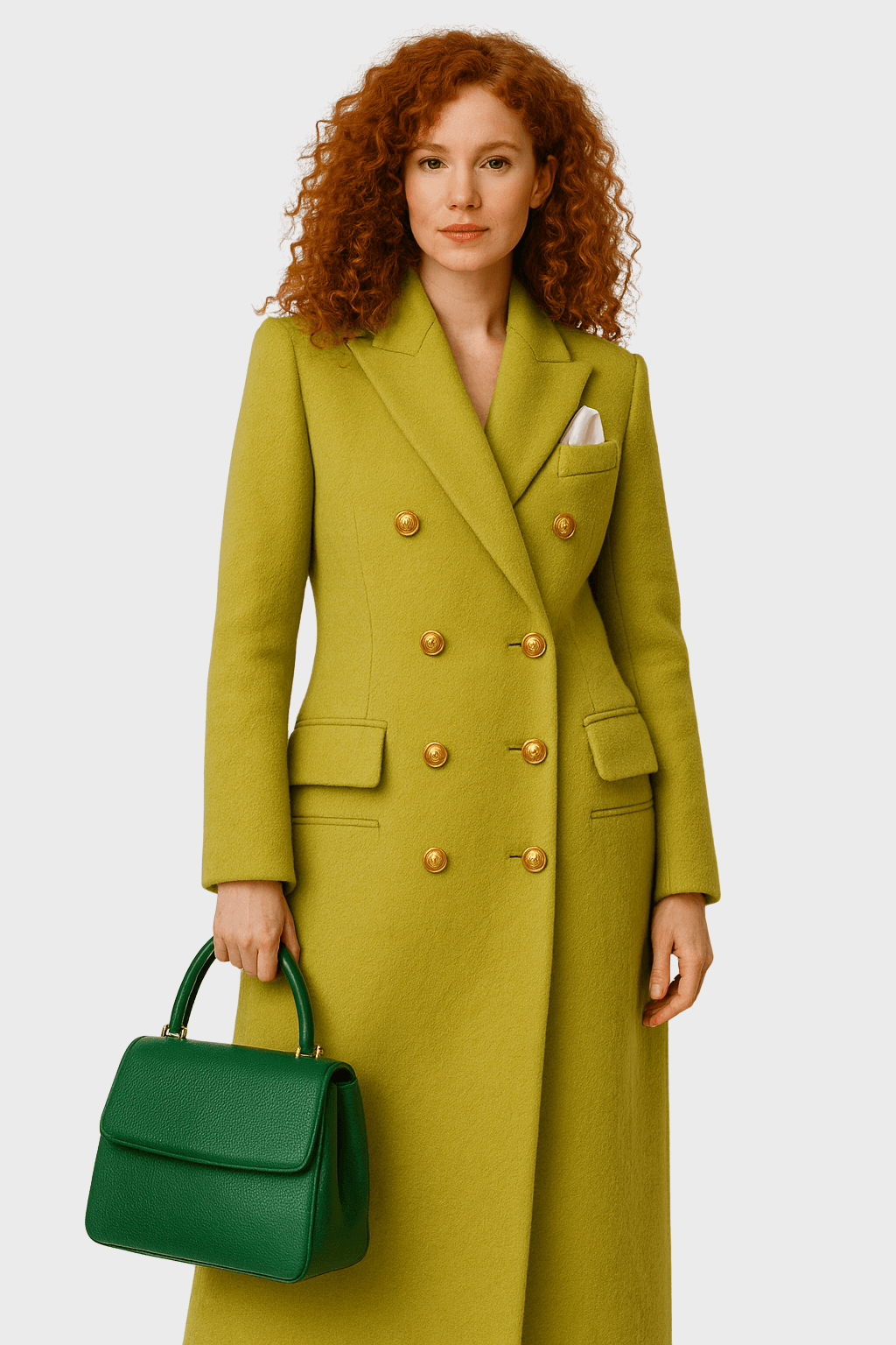 Cashmere Luxury Double Breasted Long Designer Coat