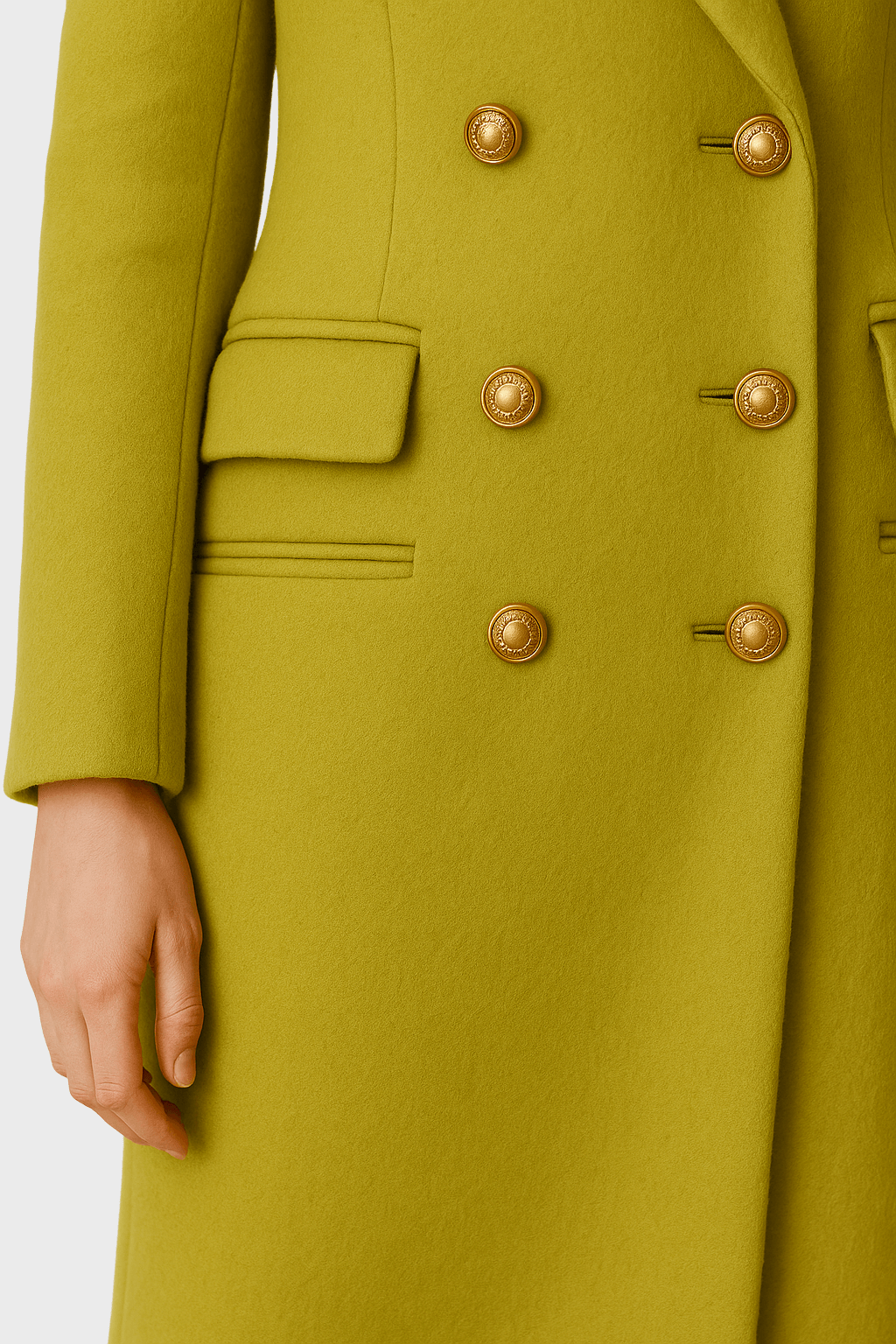 Cashmere Luxury Double Breasted Long Designer Coat