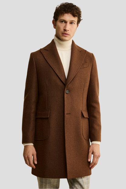 Men Brown wool Coat
