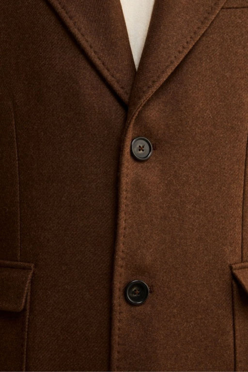 Men Brown wool Coat