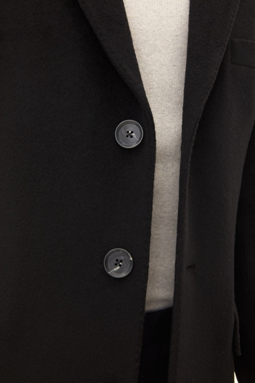 Men Black wool Coat