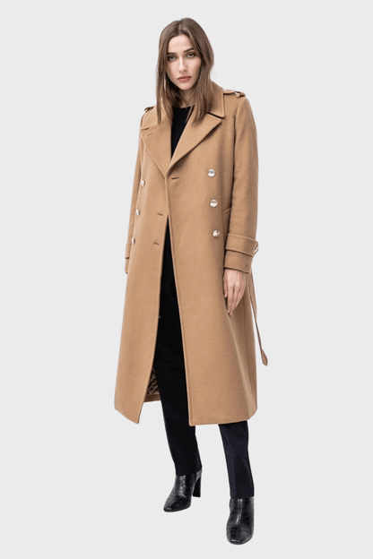 Wool Rich Longline Italian Trench Coat
