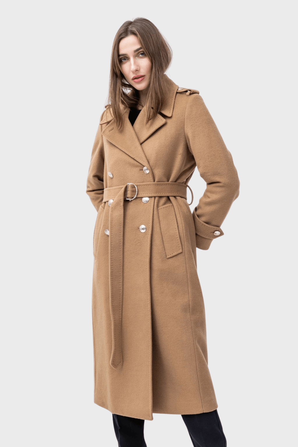 Wool Rich Longline Italian Trench Coat