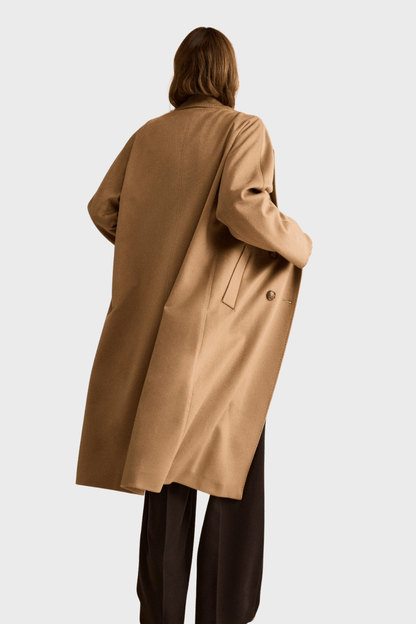 Cashmere Long Lined Double Breasted Coat