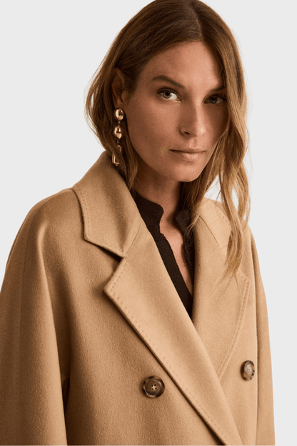 Cashmere Long Lined Double Breasted Coat