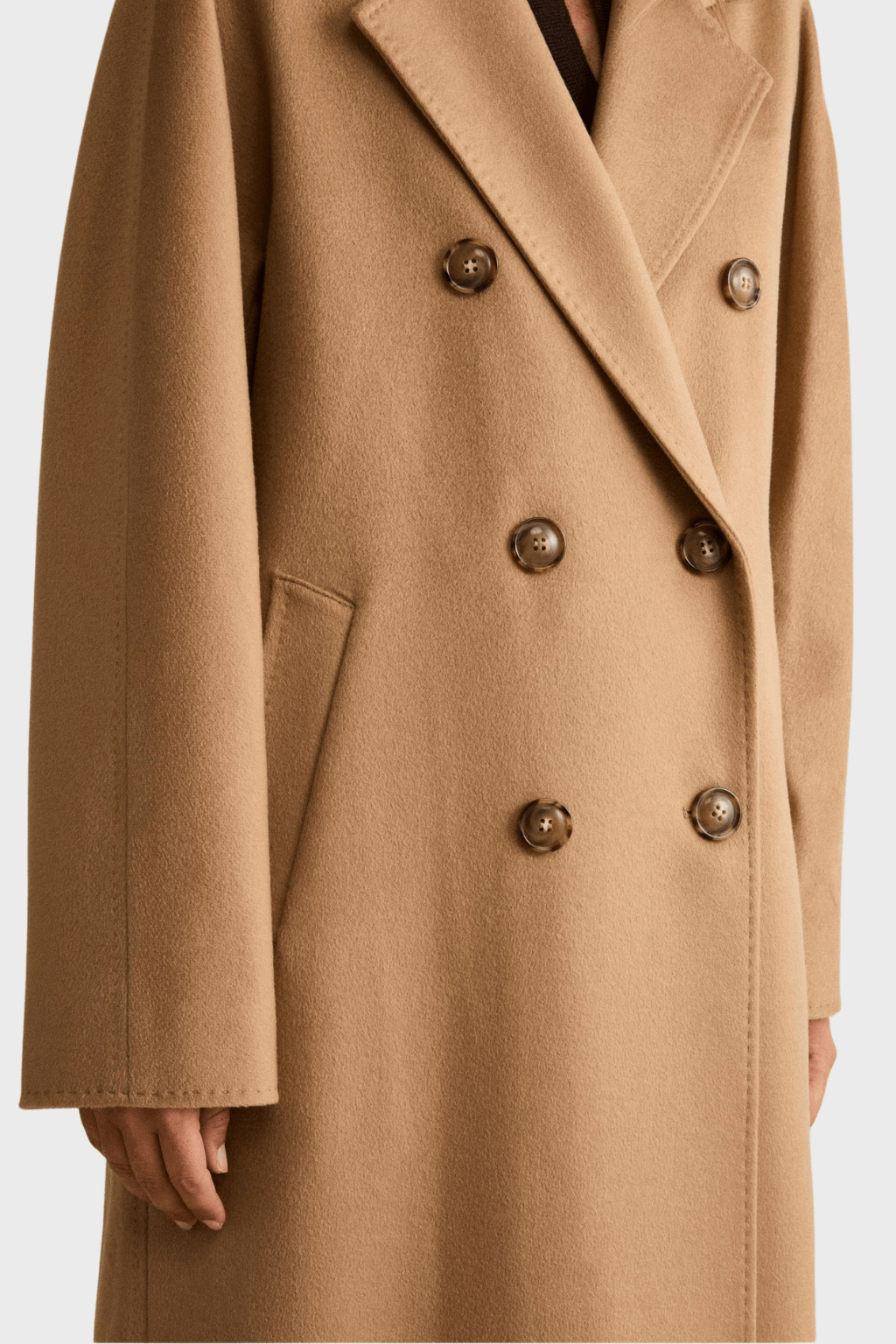 Cashmere Long Lined Double Breasted Coat