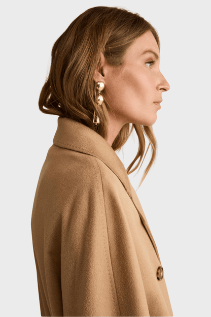 Cashmere Long Lined Double Breasted Coat