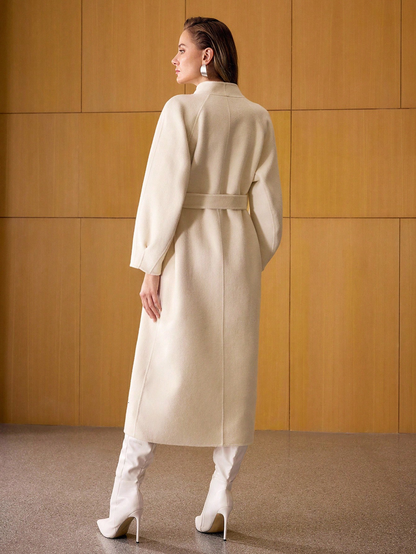 Havira Premium Oversized Wool Coat With Belt